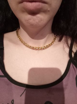 Cadena chapada oro unisex