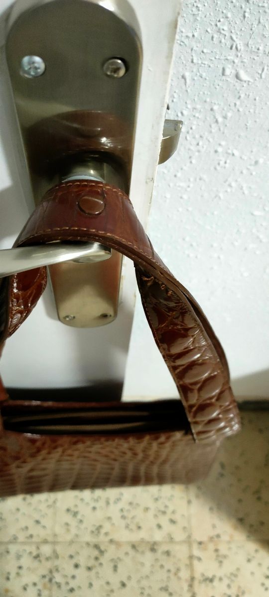 Bolso Piel Auténtica Marrón