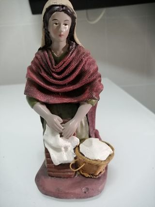 Figura belén lavandera