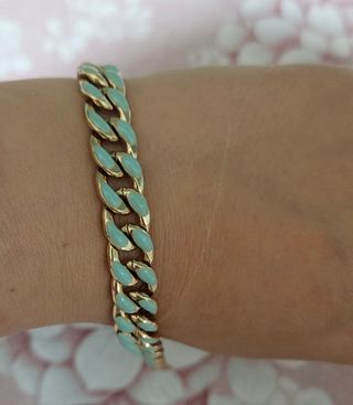 Bracciale oro e turchese
