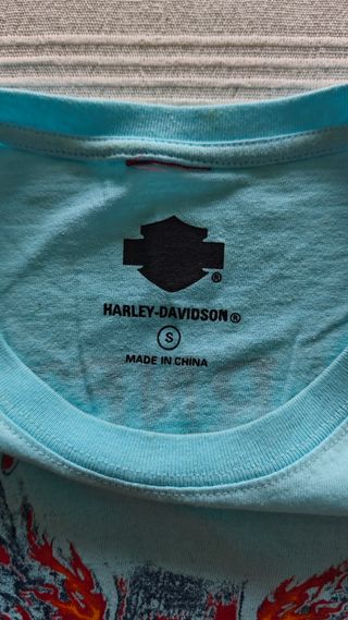Camiseta Harley Davidson turquesa