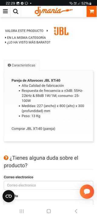 altavoces jbl xti 40 hifi hi-res