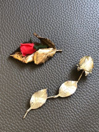 Broche Rosa Vintage Oro