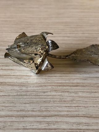 Broche Rosa Vintage Oro