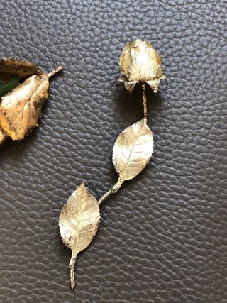 Broche Rosa Vintage Oro