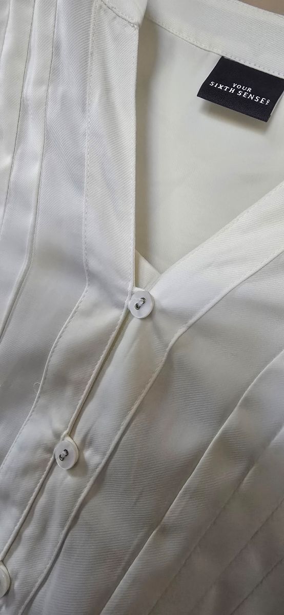 Camicia color panna taglia 48