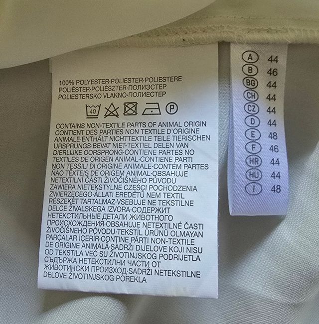 Camicia color panna taglia 48