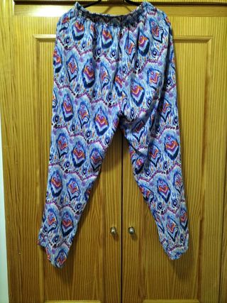 Pantalones estampados mujer