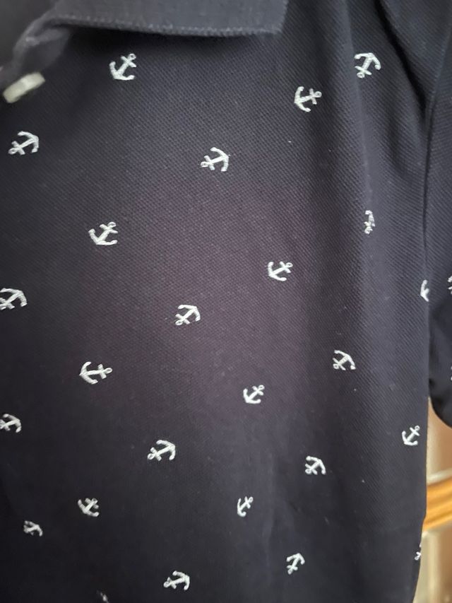 Polo H&M negro talla S