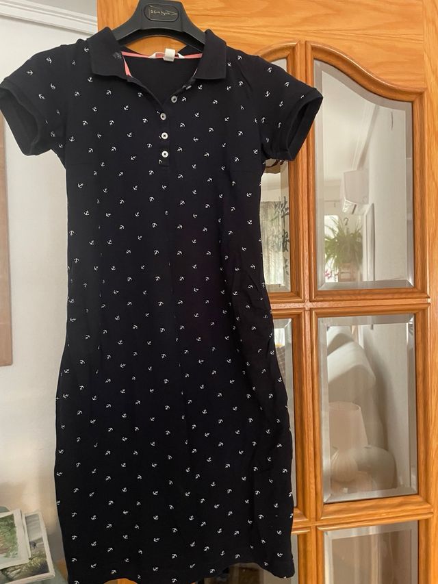 Polo H&M negro talla S