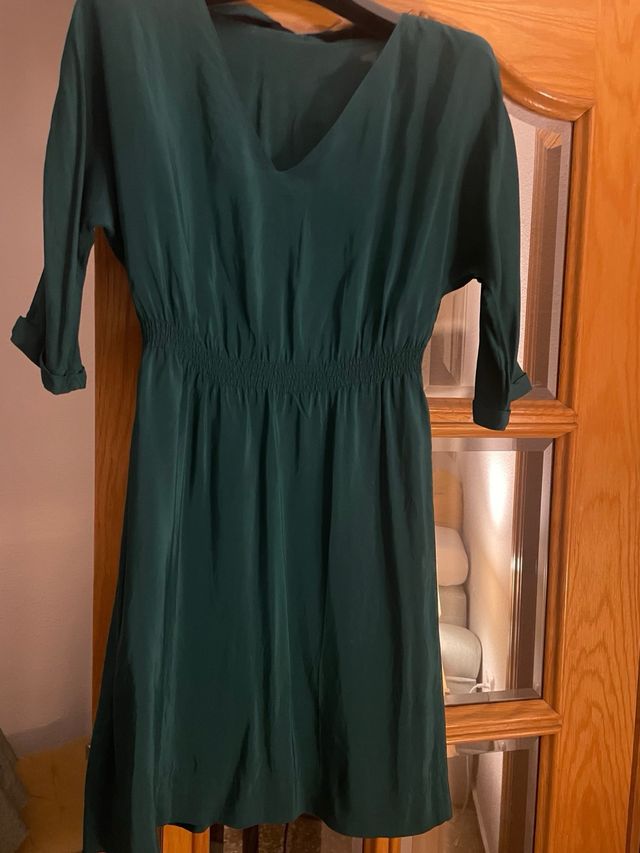Vestido Zara verde XS