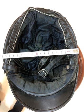 Casco Moto Vintage Azul Años 50