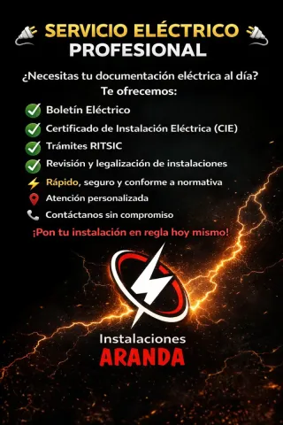 Boletín eléctrico, certificado eléctrico, etc.