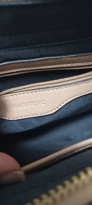 Bolso PARFOIS azul y marrón
