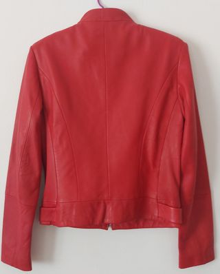Chaqueta Mango piel roja - Talla M