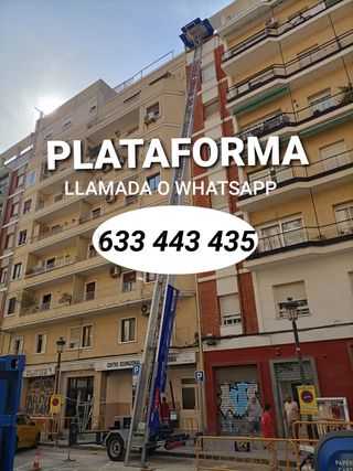 Plataforma elevadora mudanzas