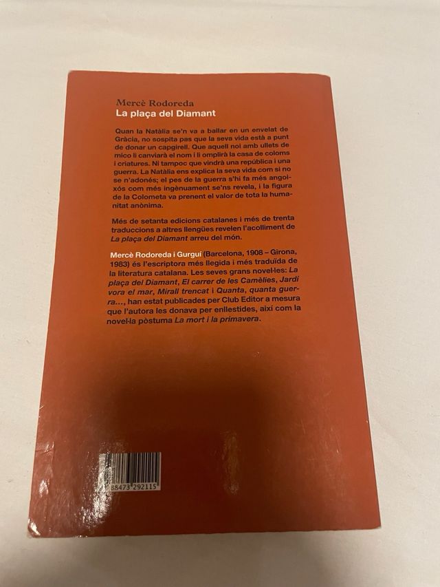 La plaça del Diamant (Club Editor Jove) (Catala...