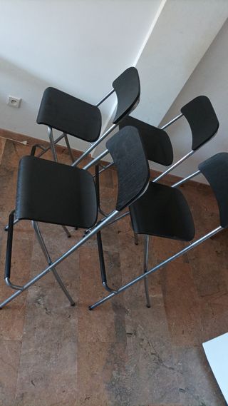 4 Banquetas Ikea plegables