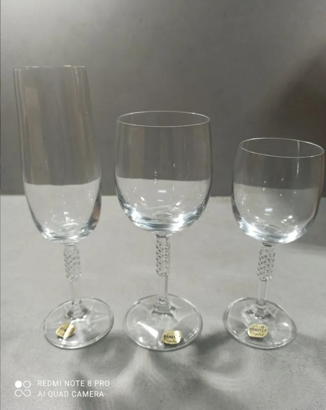 Juego Copas Bohemia Cristal