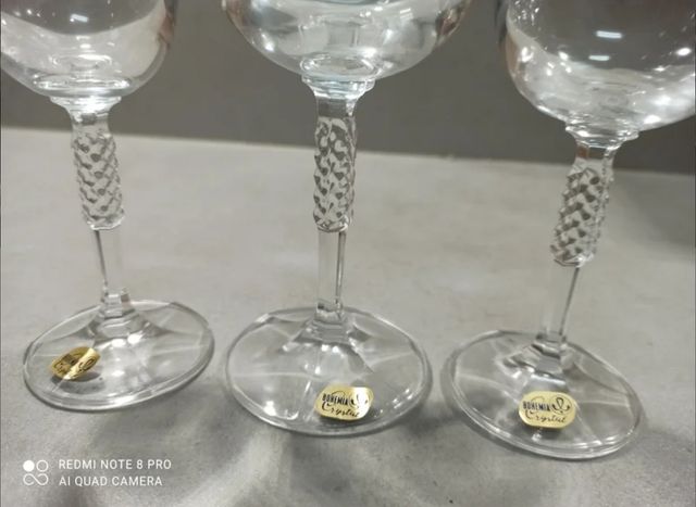 Juego Copas Bohemia Cristal