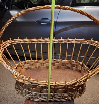 Cesta mimbre vintage