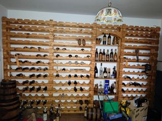 Botellero madera rústico