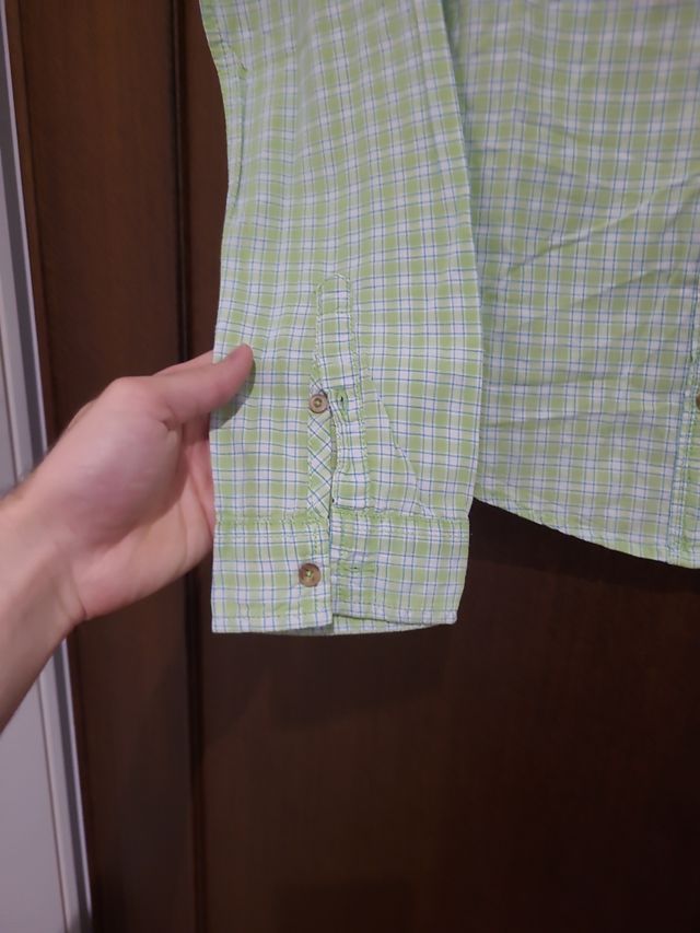 Camicia A&F Verde Menta Taglia  M Ragazza