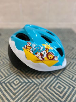 Casco bici niño Btwin H300 azul