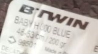 Casco bici niño Btwin H300 azul