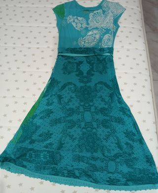 Vestido Desigual verde agua