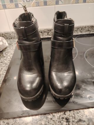 Botines Xti negros mujer nº37 de piel