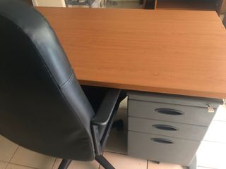Archivador oficina madera gris
