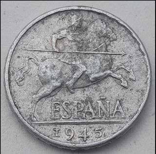 Moneda 10 céntimos Peseta España 1945