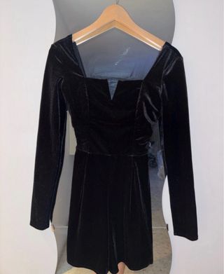 Vestido terciopelo negro