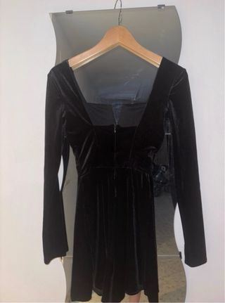 Vestido terciopelo negro