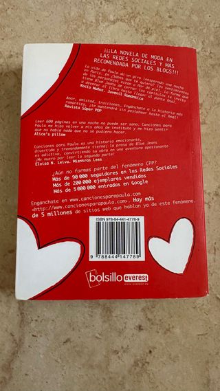 Libros canciones para paula