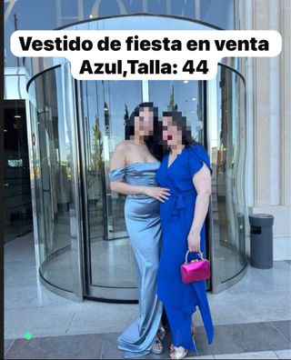 Vestido fiesta azul - Talla 44
