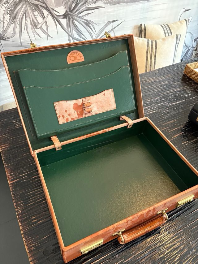 Maletín Piel Marrón Vintage