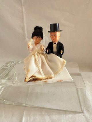 Pareja novios tarta vintage -2 parejas