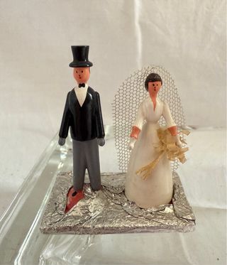 Pareja novios tarta vintage -2 parejas