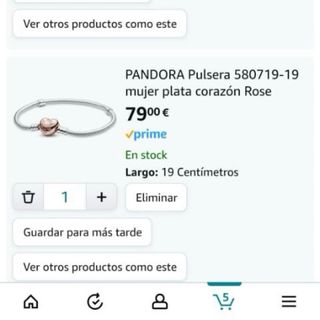 Pulsera Pandora plata de primer ley