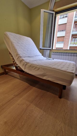 Cama articulada 90cm seminueva