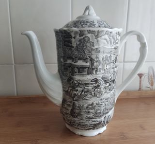 CAFETERA ANTIGUA PORCELANA PONTESA 