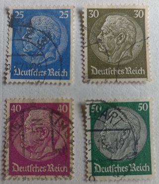Sellos Hindenburg (1928) - III Reich