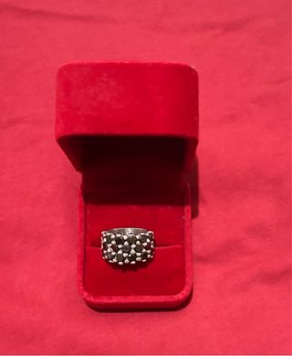 Anillo plata mujer | Negro & Plata