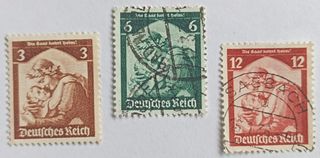 Sellos III Reich 1935: 6 Variados