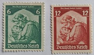 Sellos III Reich 1935: 6 Variados