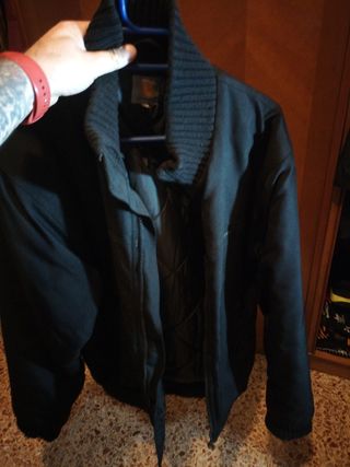 Chaqueta Carhartt negra  vintage tipo bomber
