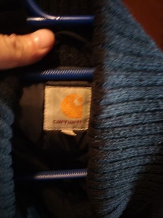 Chaqueta Carhartt negra  vintage tipo bomber