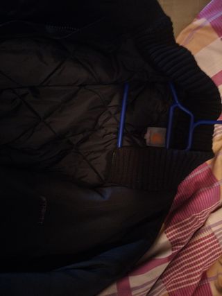 Chaqueta Carhartt negra  vintage tipo bomber